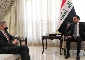 الحلبوسي يبحث مع السفير الامريكي الاوضاع السياسية وملف الانتخابات
