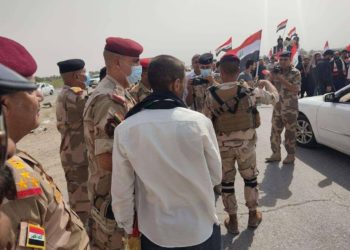 الغنام … المتظاهرون ’السلميون’ ينسحبون من سيطرة الصقور + صور