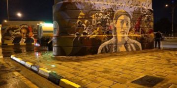 رسوم جديدة في شوارع بغداد لتجسيد نبذ العنف + صور