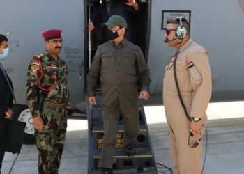 وزير الدفاع يصل الى كركوك على راس وفد امني + صور