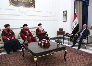 برهم صالح يؤكد ضرورة (عودة جميع النازحين المسيحيين الى مناطقهم )