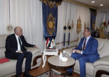 وزير النفط يبحث مع السفير التركي (اعادة تأهيل الخط الستراتيجي للنفط) , (ونقل الغاز من الخليج الى اوروبا)