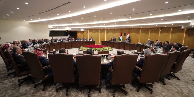 الحلبوسي يستقبل نظيره الاردني والوفد النيابي المرافق له في مجلس النواب