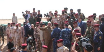 وزير الدفاع يتفقد موقع الشرطة الاتحادية في كركوك