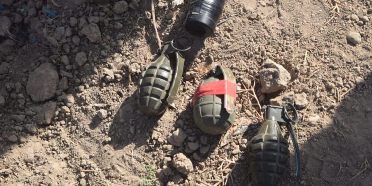 معالجة (4 قنابل) يدوية موضوعة قرب ساحة كرة قدم جنوب شرق بغداد