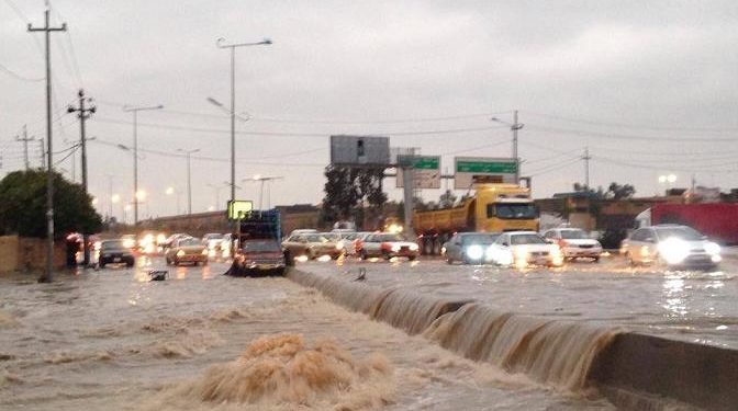 انهيار منازل ومحاصرة السكان نتيجة (مياه الامطار) في اربيل