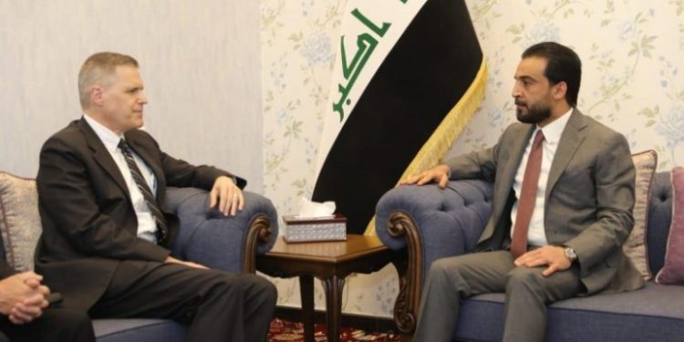 الحلبوسي يستقبل السفير الأميركي ويبحثان ملفات عدة