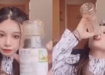انتحارعلى الهواء مباشرة .. نجمة صينية تشرب مبيداً حشرياً بسبب حبيبها السابق