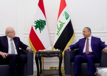 الكاظمي وميقاتي يبحثان التعاون الاقتصادي والتجاري بين البلدين
