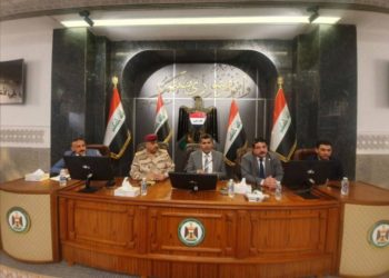 وقائع عقد المؤتمر الذي ضم ممثلي القنوات الفضائية والوكالات الاخبارية العراقية والعربية