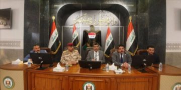 وقائع عقد المؤتمر الذي ضم ممثلي القنوات الفضائية والوكالات الاخبارية العراقية والعربية