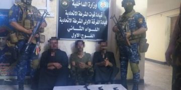 اعتقال (5 اشخاص) بتهمة ترويع المواطنين في بغداد