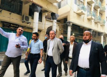 المعمار يوجه بإنهاء اعمال شارع المتنبي وفق الوقت المحدد له