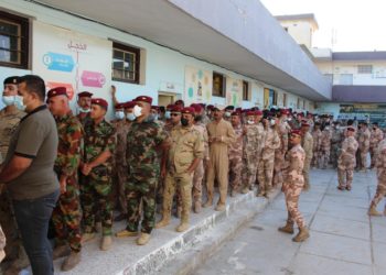 رجال الاستخبارات العسكرية يشاركون بكثافة في التصويت الخاص + صور