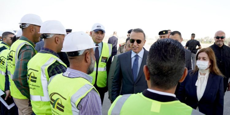 كلمة الكاظمي خلال افتتاحه المرحلة الأولى من طريق (بغداد – حلة)