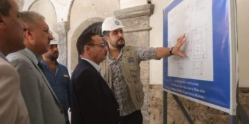 الشروع باعمار اقدم كنيسة في الموصل القديمة