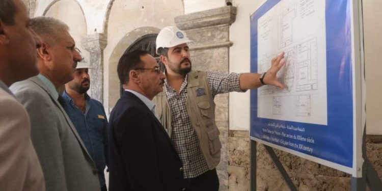 الشروع باعمار اقدم كنيسة في الموصل القديمة
