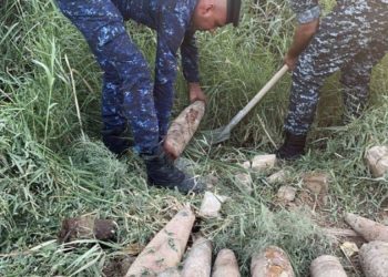العثور على (14 صاروخاً) نمساوي في بغداد + صور
