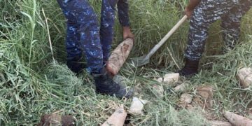 العثور على (14 صاروخاً) نمساوي في بغداد + صور