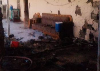فيديو + صور استهداف المقر الأمني التابع للحشد في اللطيفية