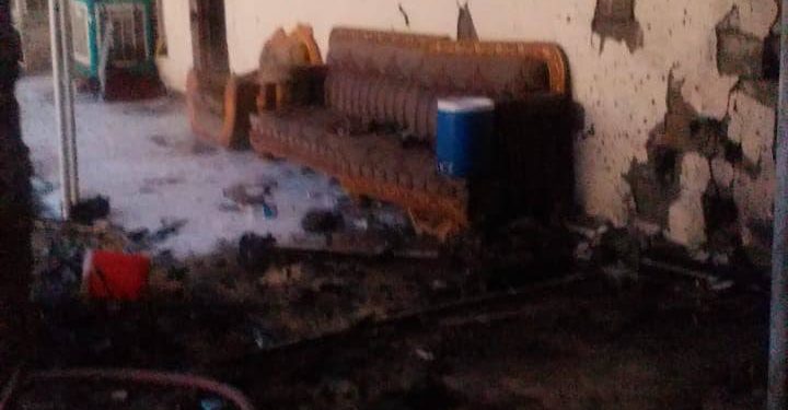 فيديو + صور استهداف المقر الأمني التابع للحشد في اللطيفية