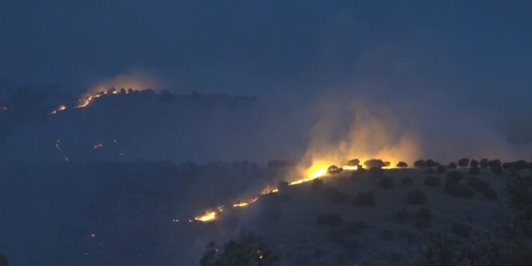 قصف جبل كارة شمالي دهوك من قبل طائرة تركية