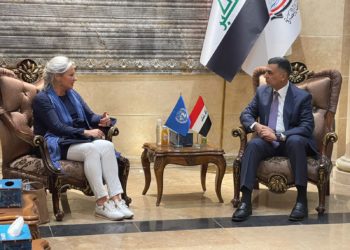 العيداني يلتقي بلاسخارت