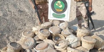 ضبط 63 لغما و49 عبوة ناسفة غرب الأنبار