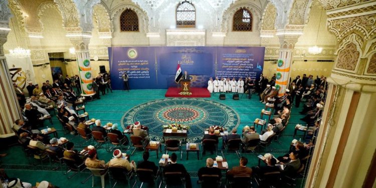 كلمة الكاظمي خلال الاحتفال بالـ(مولد النبوي) بــجامع أبو حنيفة