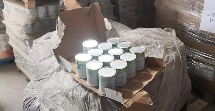 ضبط 21 طناً من حليب الأطفال (منتهي الصلاحية)