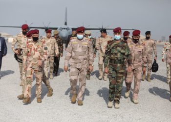 وصول وفد أمني رفيع إلى أربيل لـ(عقد اجتماع مع رئاسة أركان البيشمرگة) + صور