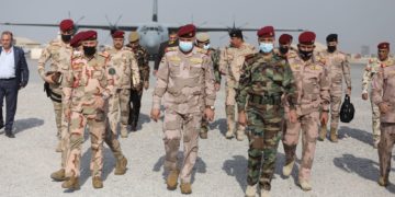 وصول وفد أمني رفيع إلى أربيل لـ(عقد اجتماع مع رئاسة أركان البيشمرگة) + صور