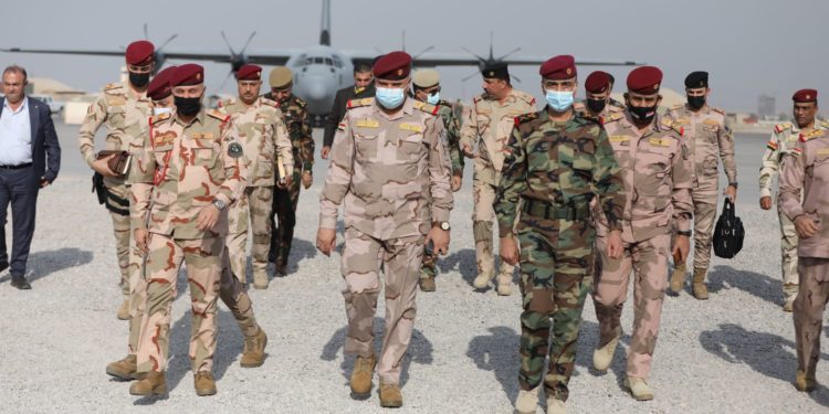 وصول وفد أمني رفيع إلى أربيل لـ(عقد اجتماع مع رئاسة أركان البيشمرگة) + صور