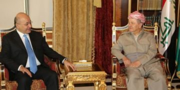 لقاء في اربيل بين برهم صالح و مسعود بارزاني