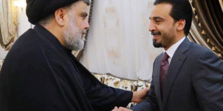 الحلبوسي يستقبل الصدر في بغداد
