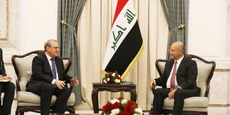 برهم صالح وبوغدانوف يبحثان (تخفيف التوترات) ودعم الحوار في المنطقة