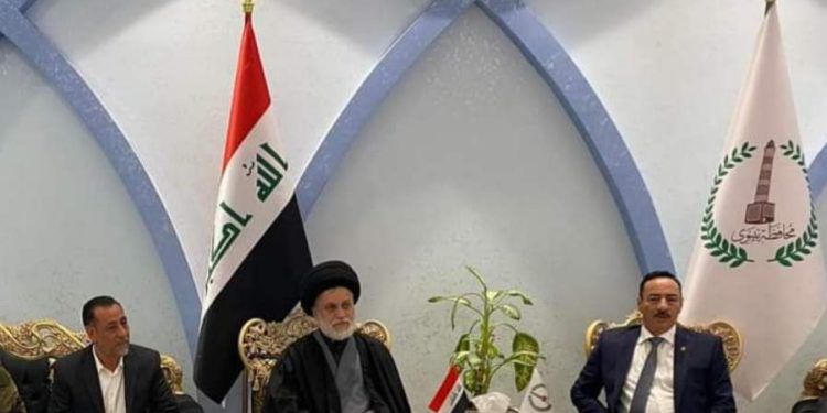وفد من التيار الصدري يصل الى الموصل ويلتقي بالحكومة المحلية