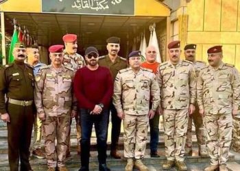 الفنان هيثم يوسف في ضيافة عمليات بغداد مع الفريق الركن أحمد سليم + صور