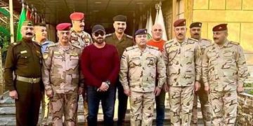 الفنان هيثم يوسف في ضيافة عمليات بغداد مع الفريق الركن أحمد سليم + صور