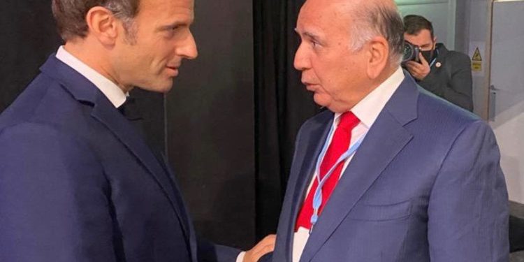 وزير الخارجية العراقية والرئيس الفرنسي يناقشان نتائج الانتخابات وإعمار الموصل