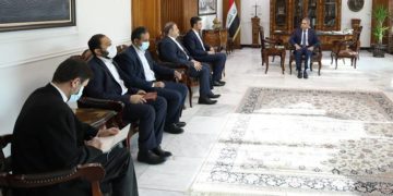فائق زيدان يستقبل الوفد القضائي الايراني