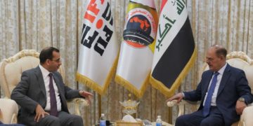 اللامي يلتقي محافظ الديوانية و يبحث معه أفاق دعم (الأسرة الصحفية) في المحافظة