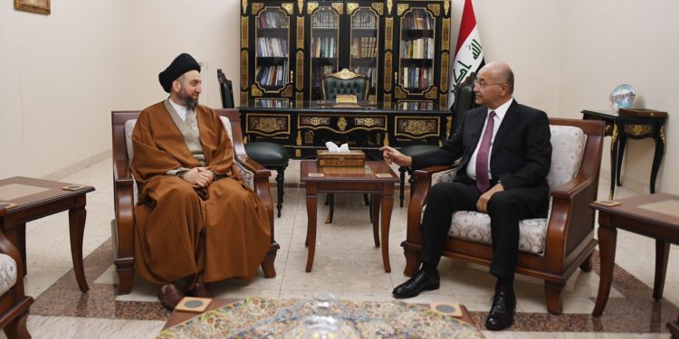 برهم صالح يبحث مع الحكيم الأوضاع العامة والمستجدات السياسية في البلد