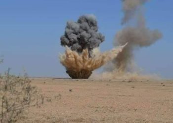 إتلاف وتفجير 505 من المقذوفات الحربية غير المنفلقة