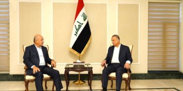 الكاظمي يستقبل برهم صالح.. (إدانة لمحاولة الاغتيال الإرهابية)