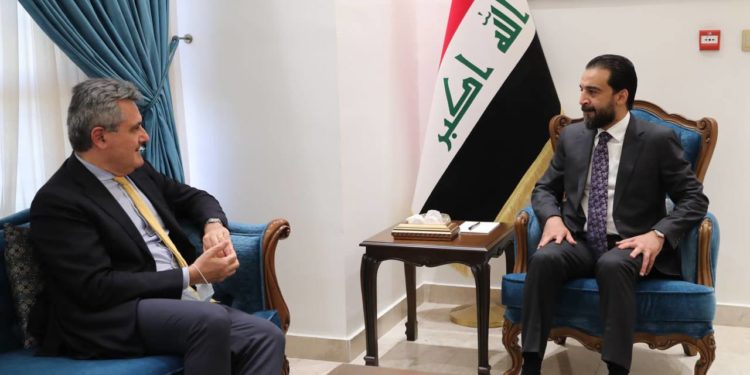 الحلبوسي يلتقي سفيري (روسيا وايطاليا) ويبحث معهما ملفات عدة