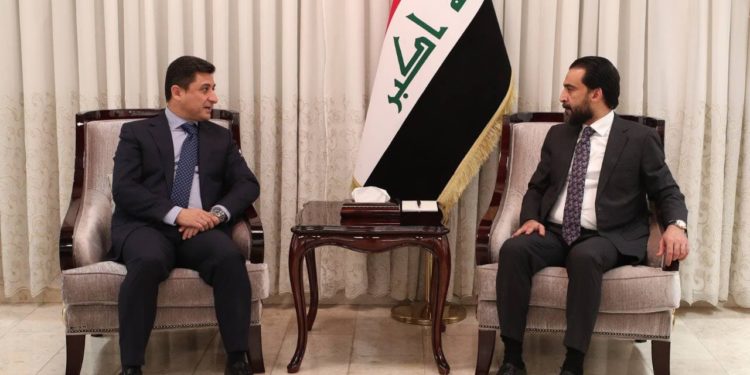 الحلبوسي ووفد الاتحاد الوطني يبحثان نتائج الانتخابات