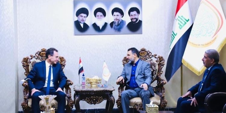 التيار الصدري والسفير الفرنسي يبحثان العلاقة بين بغداد وباريس
