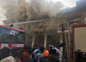 (17 فرقة إطفاء) تستمر بمكافحة حريـــق الشورجة
