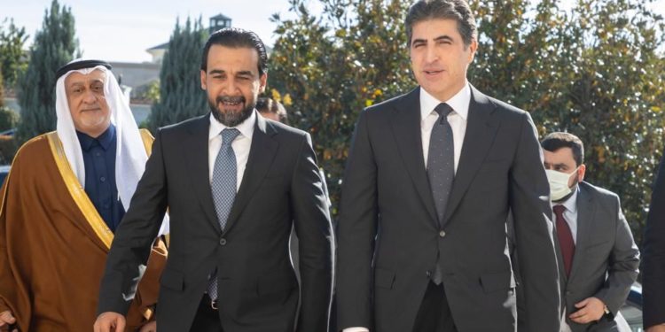 نيجيرفان بارزاني يجتمع مع الحلبوسي في أربيل